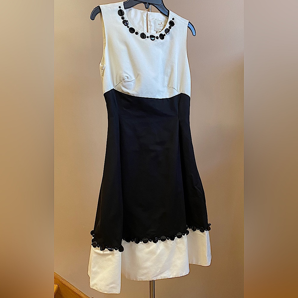 Kate Spade Ivory and black occasion dress Size 0